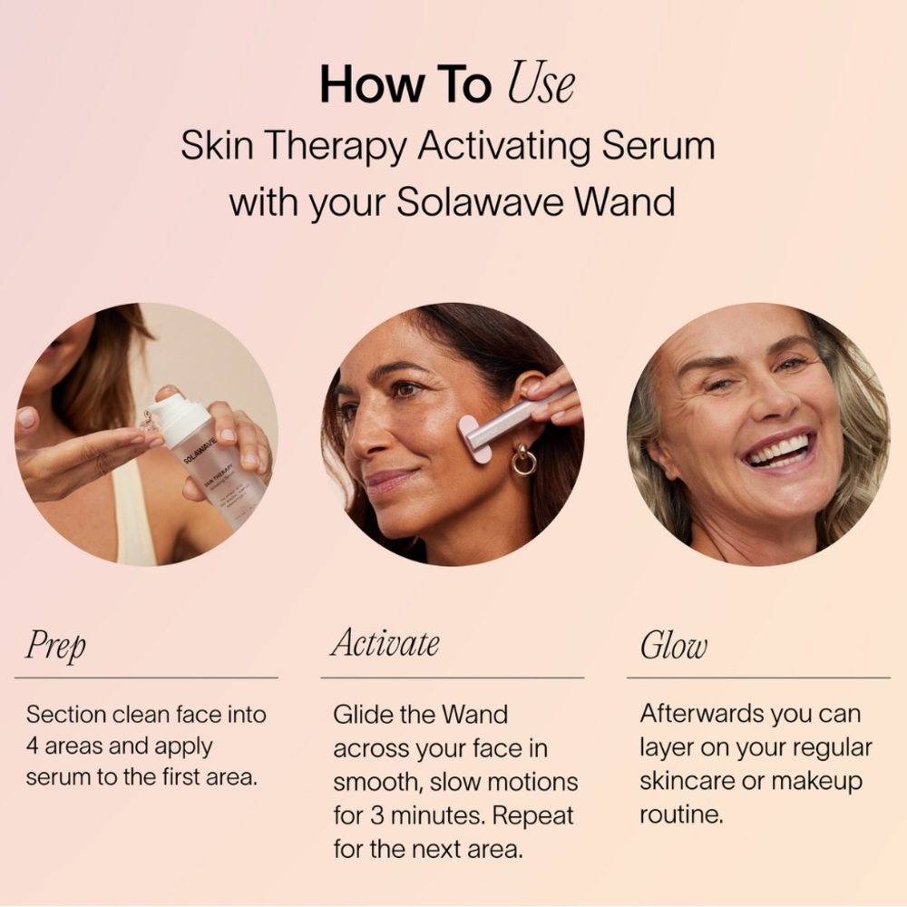 $8❤️🔥 ONLY 1! Solawave Skin Therapy Activating Serum for Skincare Wands 2PK - Picture 5 of 8